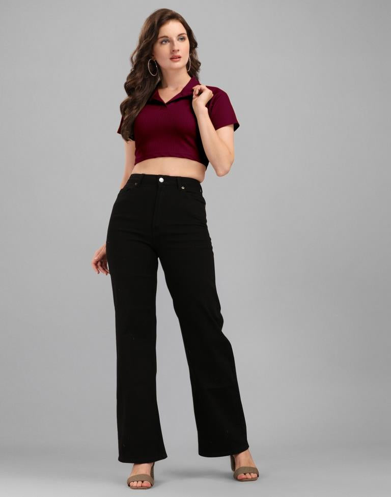 Maroon Crop Top | Sudathi