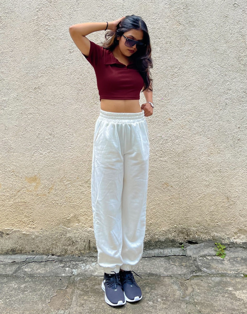 Maroon Crop Top | Sudathi