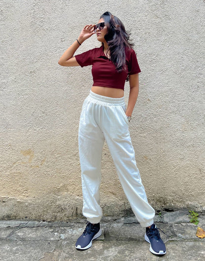 Maroon Crop Top | Sudathi
