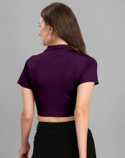 Wine Crop Top | Sudathi