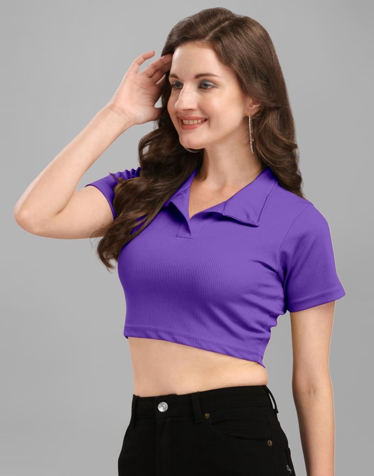 Purple Crop Top | Sudathi