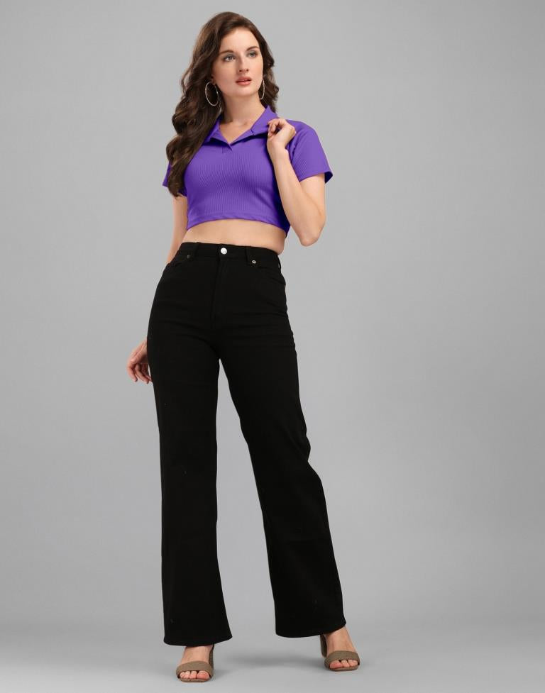 Purple Crop Top | Sudathi