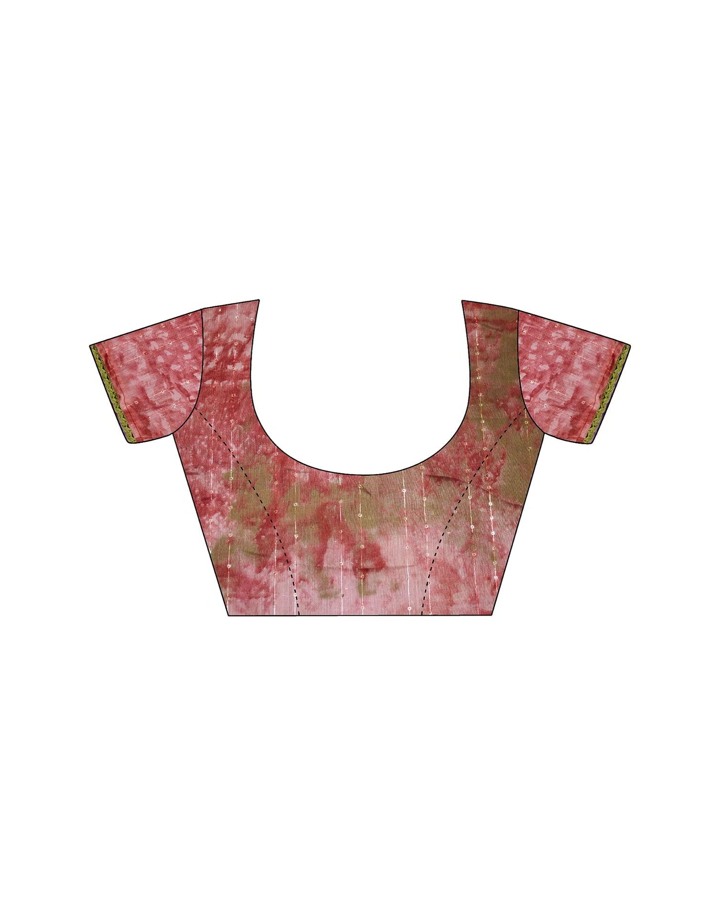 Pink Cotton Printed Saree