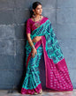 Pink Silk Printed Saree