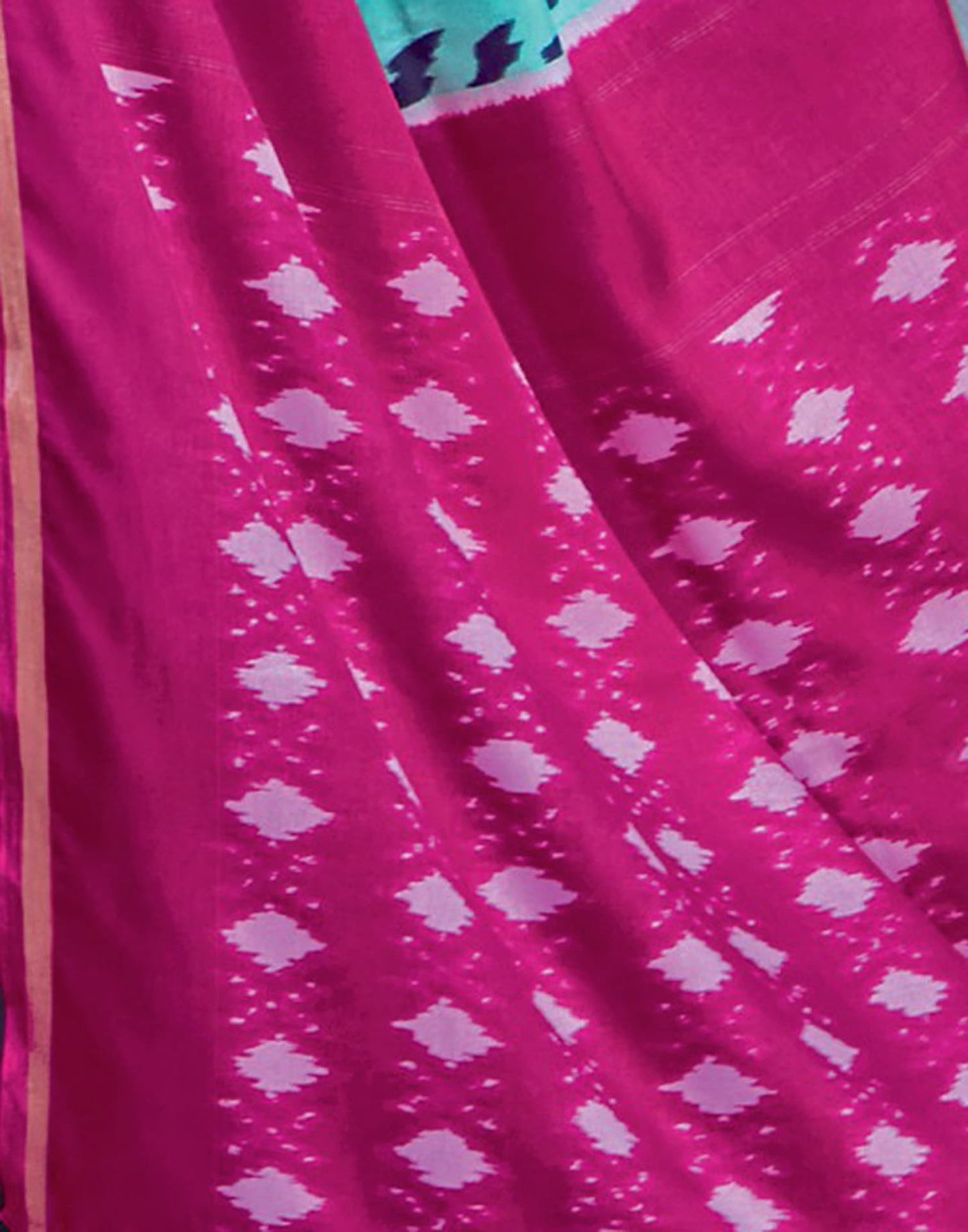 Pink Silk Printed Saree