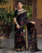 Black Silk Printed Saree