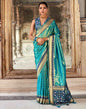 Blue Silk Woven Saree