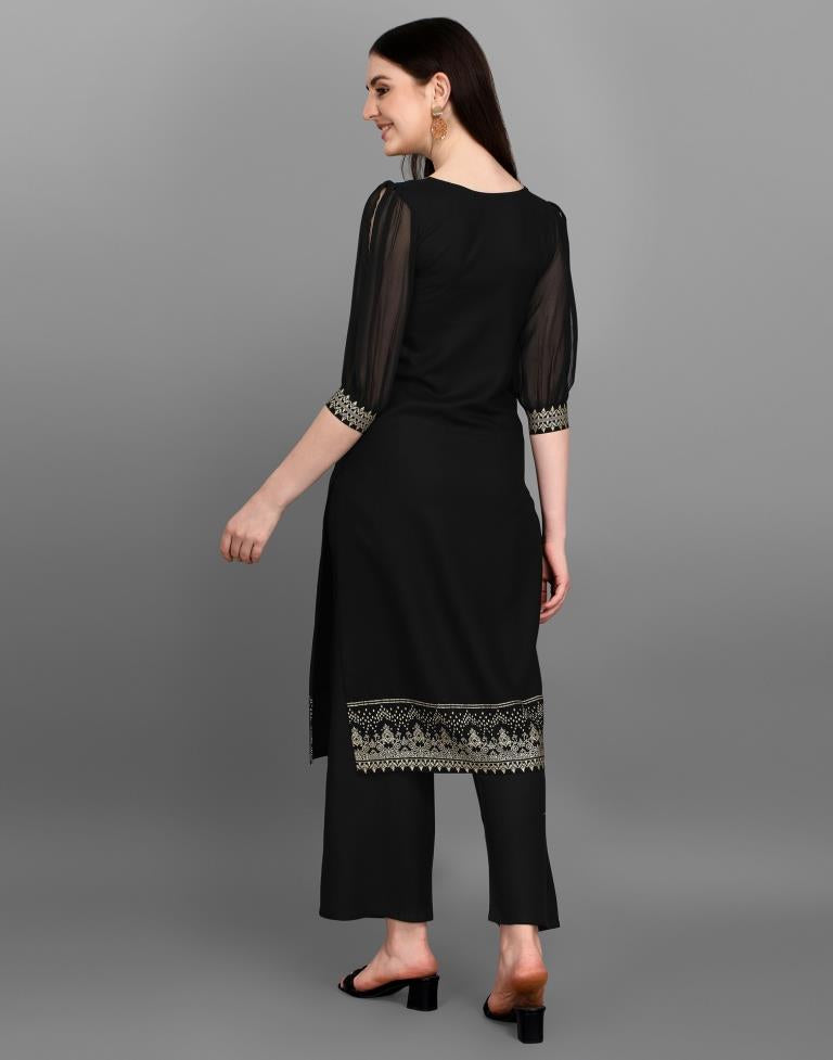 Black Printed Kurti | Sudathi