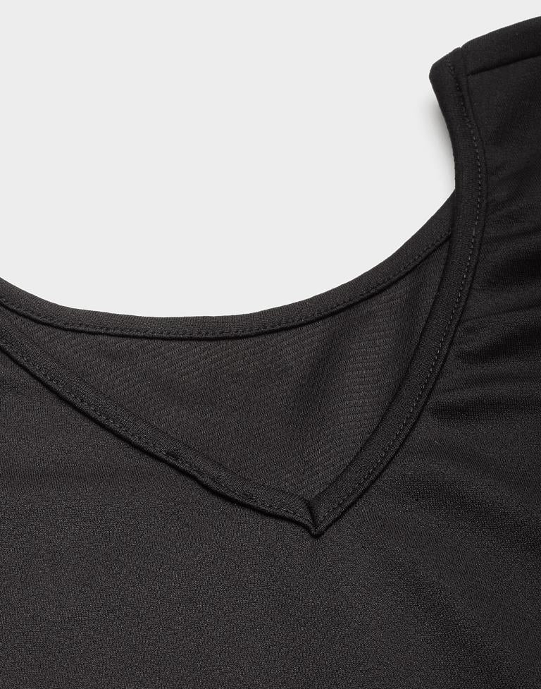 Black Puff Sleeve Top | Leemboodi