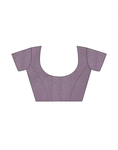 Mauve Silk Printed Saree