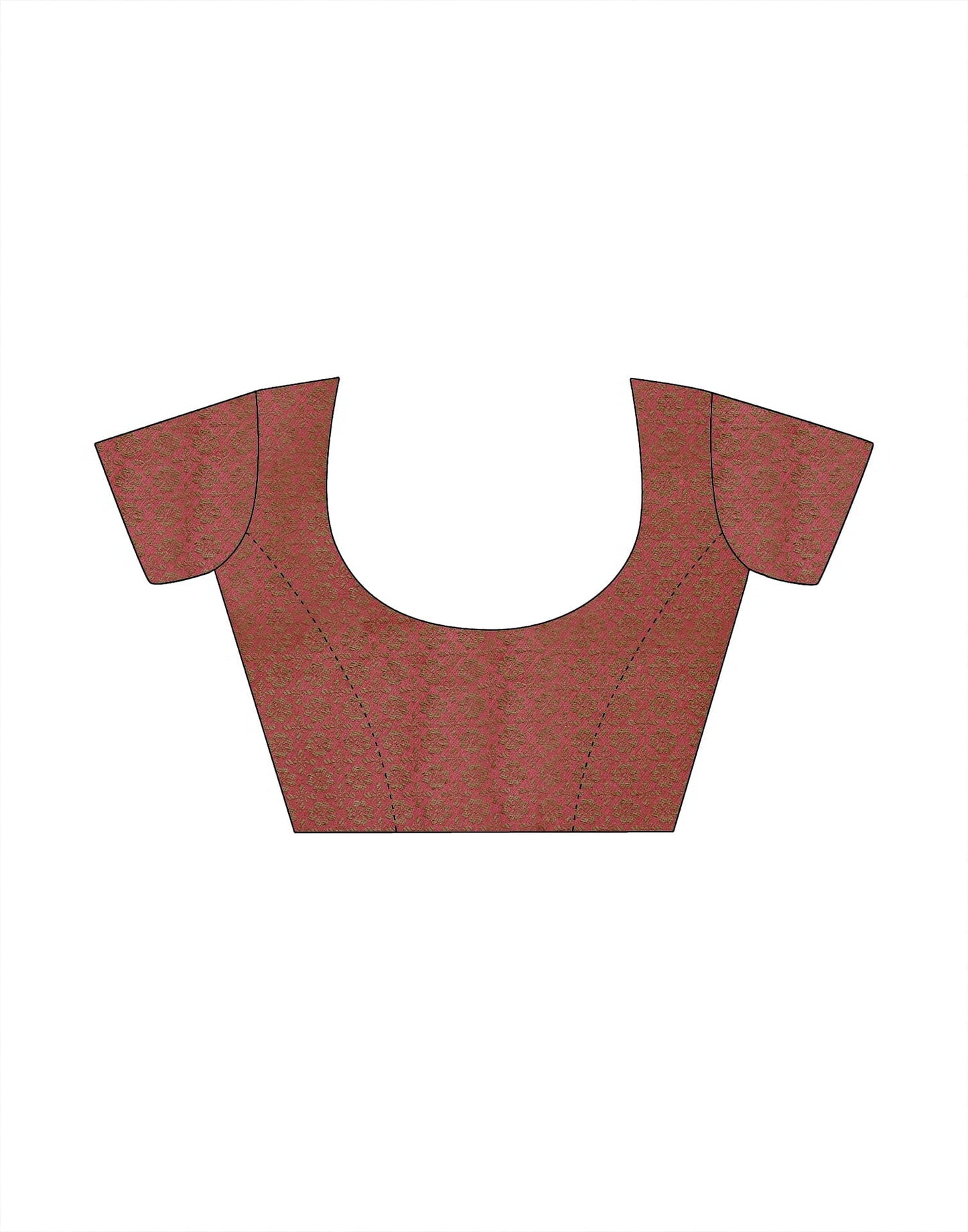 Orange Silk Printed Saree