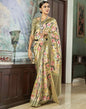 Multicoloured Silk Printed Saree