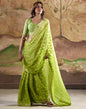 Green Banarasi Georgette Woven Saree