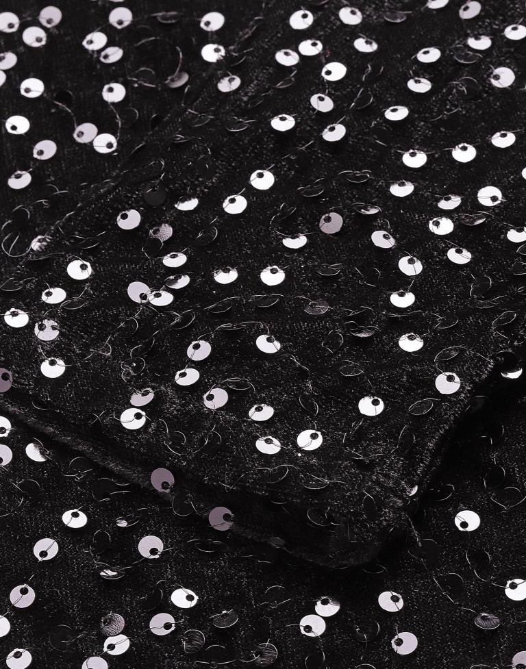 Black One Shoulder sequin Bodycon | Sudathi