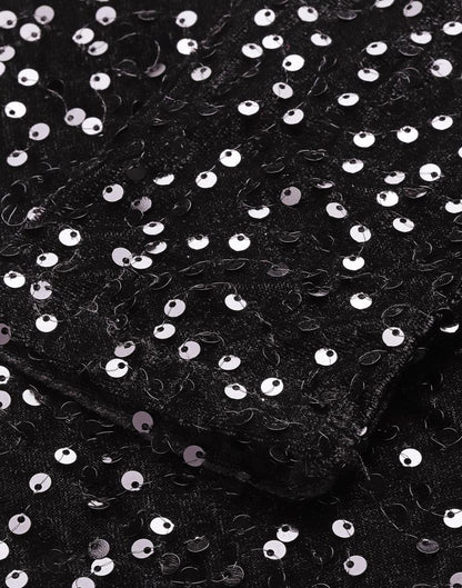 Black One Shoulder sequin Bodycon | Sudathi