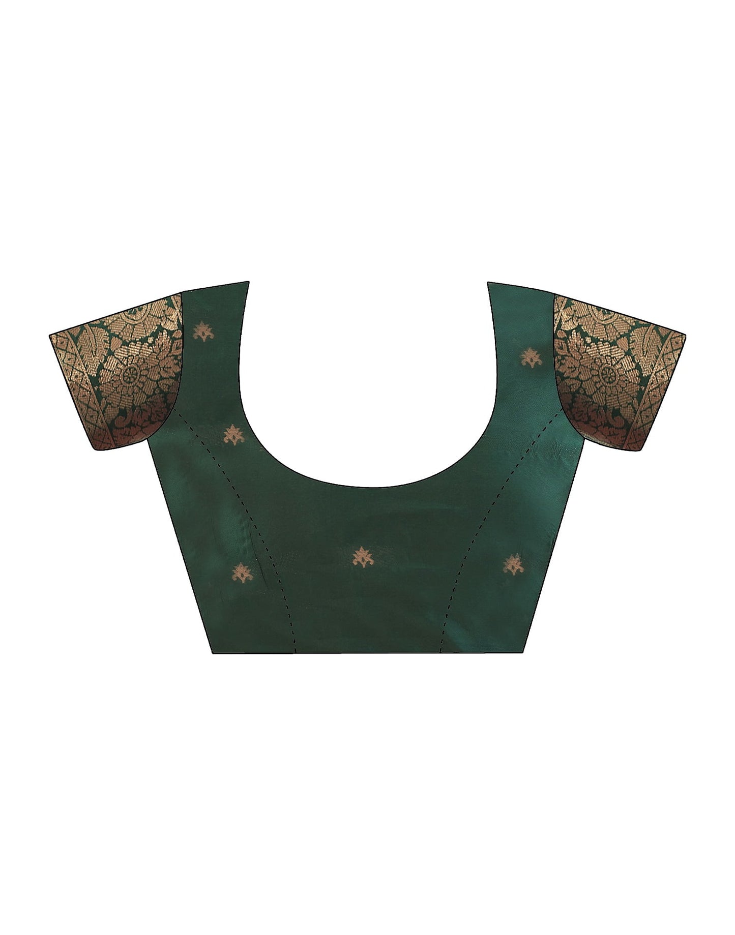 Dark Red Banarasi Silk Saree