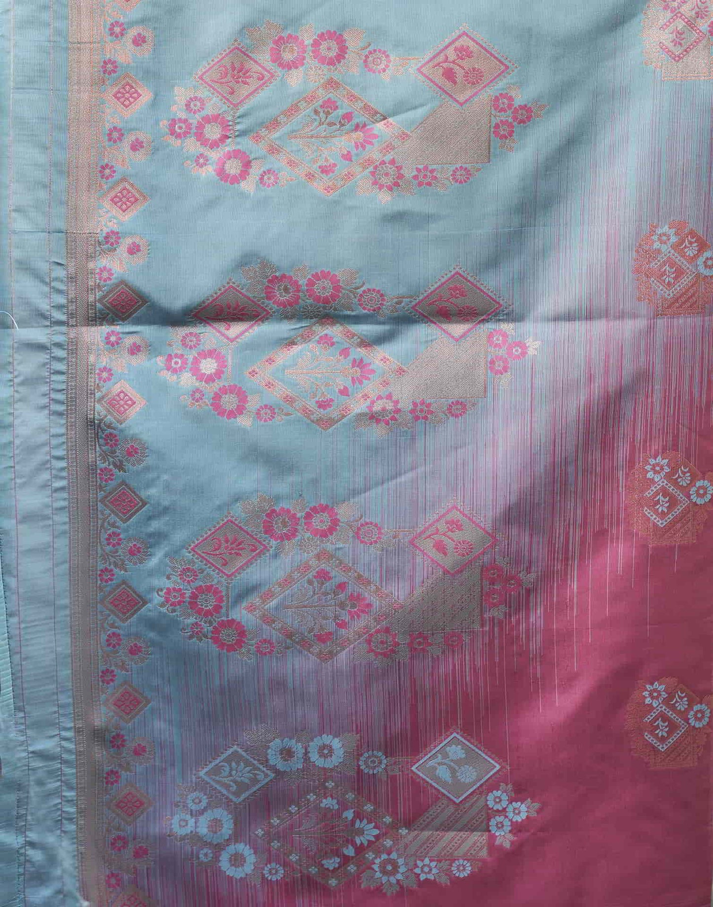Pink Banarasi Silk Woven Saree
