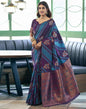 Purple Banarasi Silk Woven Saree