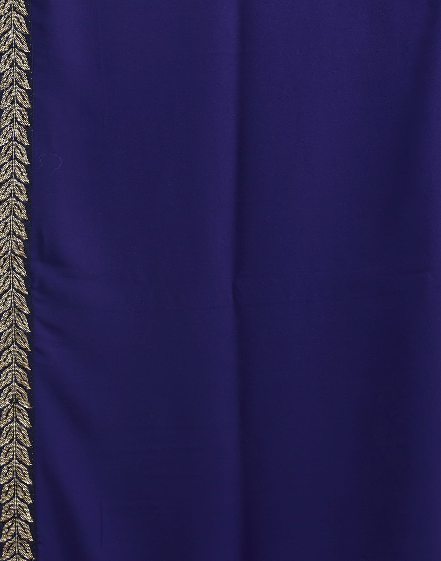 Blue Plain Georgette Saree