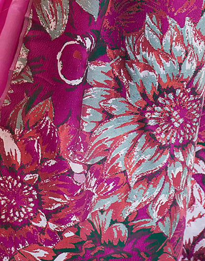 Pink Banarasi Silk Woven Saree