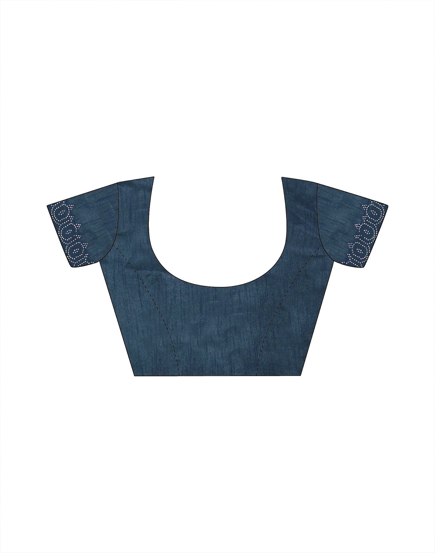 Green Swarovski Georgette Stone Work Saree