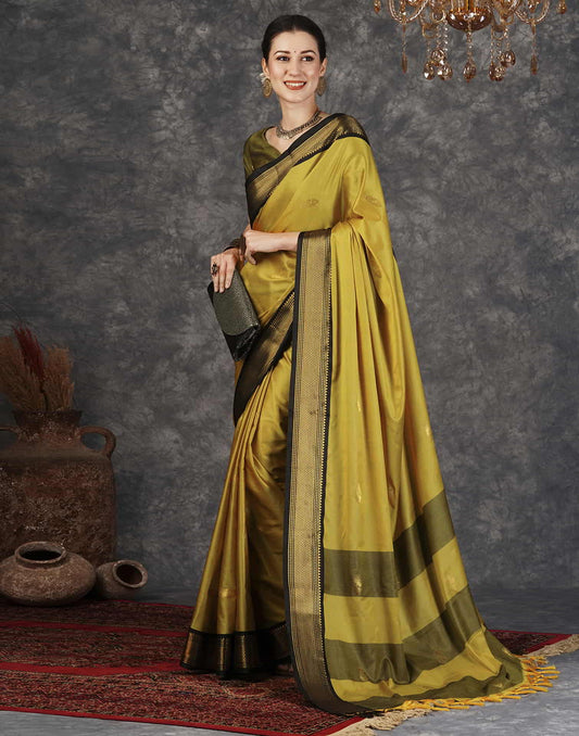Turquoise Kanjivaram Silk Woven Saree