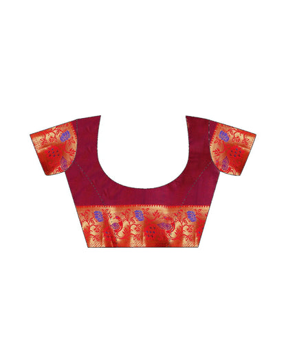 Blue Kanjivaram Silk Woven Saree