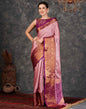 Pink Banarasi Silk Woven Saree