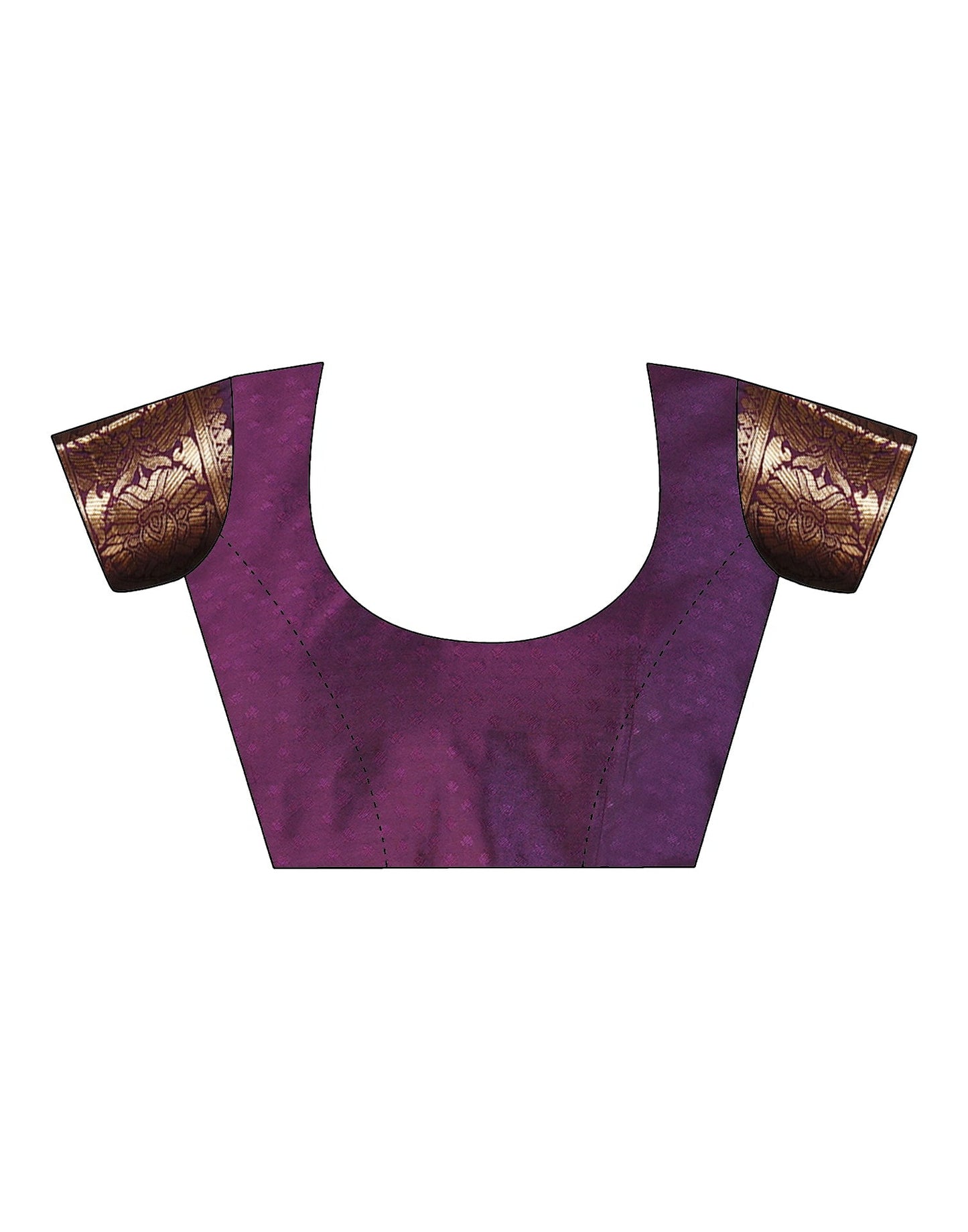 Purple Banarasi Silk Woven Saree