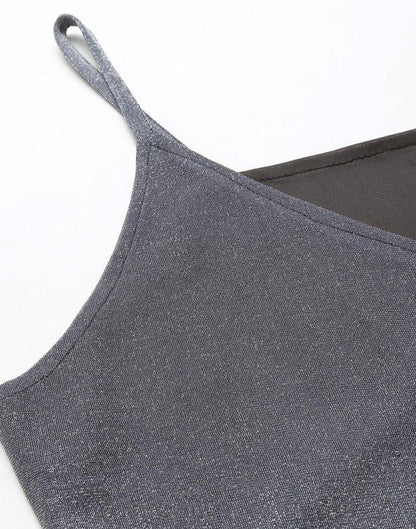 Grey Overlap Bodycon | Leemboodi