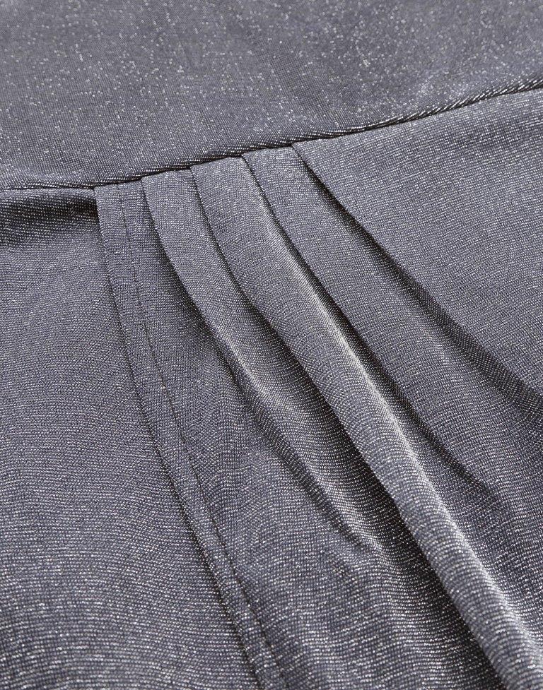 Grey Overlap Bodycon | Leemboodi