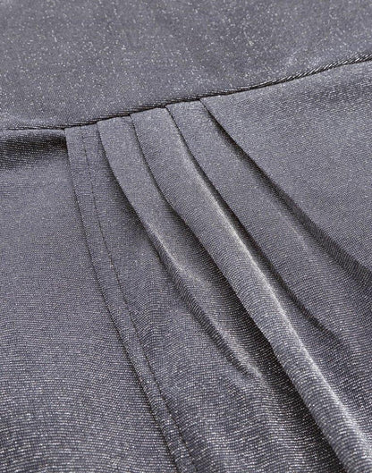 Grey Overlap Bodycon | Leemboodi