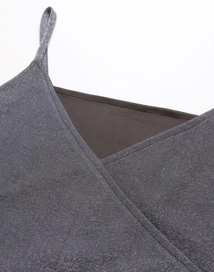 Grey Overlap Bodycon | Leemboodi