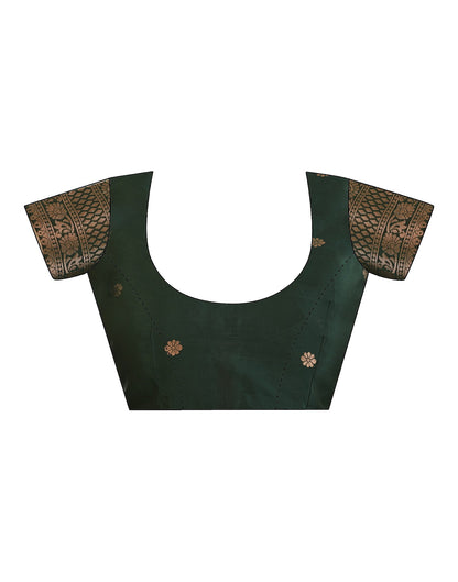 Maroon Banarasi Silk Woven Saree