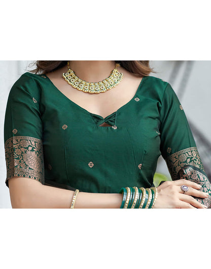 Pink Banarasi Silk Woven Saree