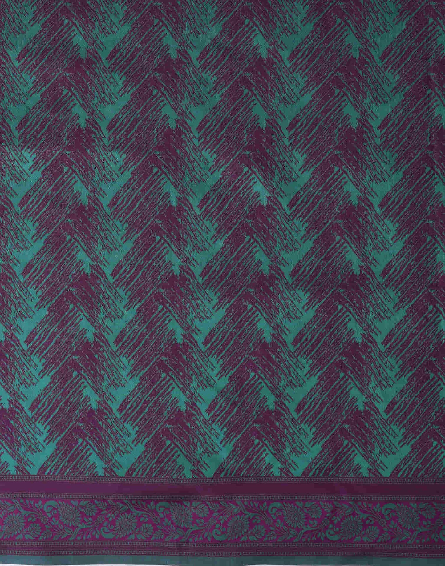 Teal Green Silk Woven Banarasi Saree