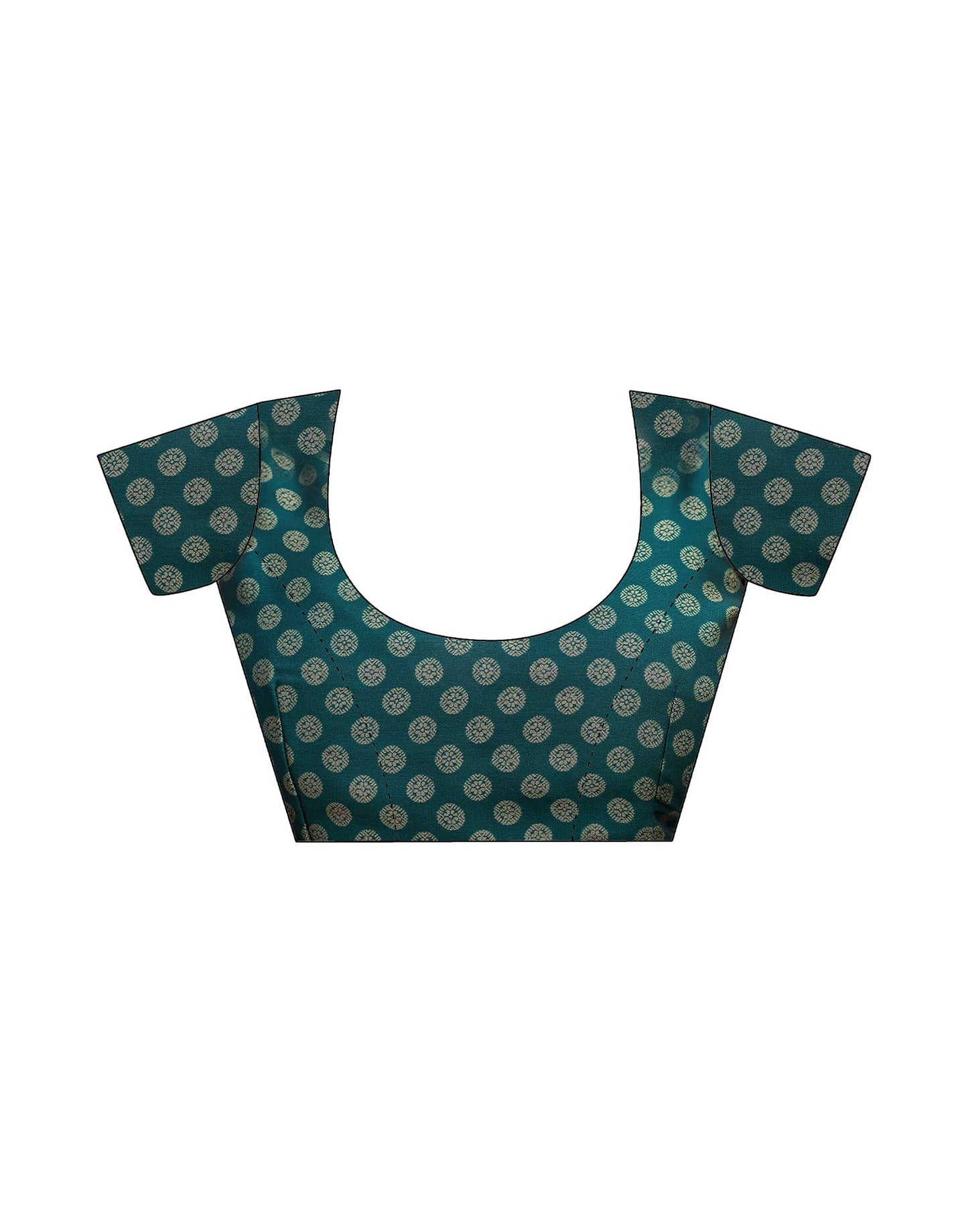 Rama Green Georgette Printed Saree