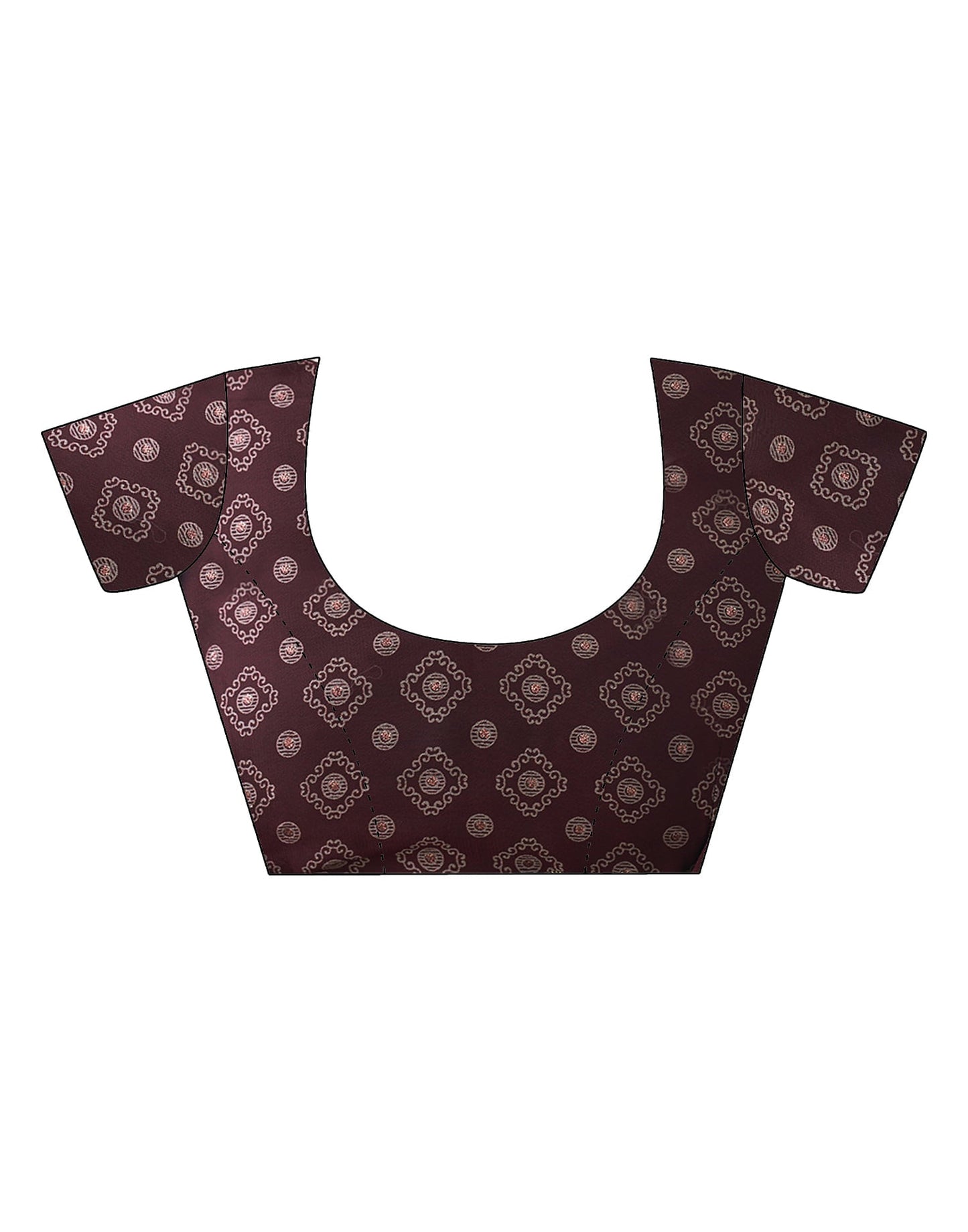 Maroon Georgette Printed Saree