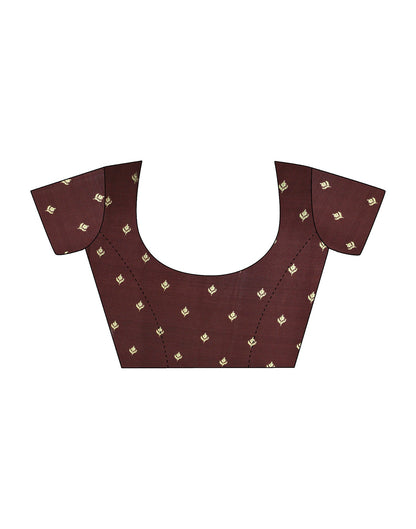 Rose Pink Polyester Printed Saree