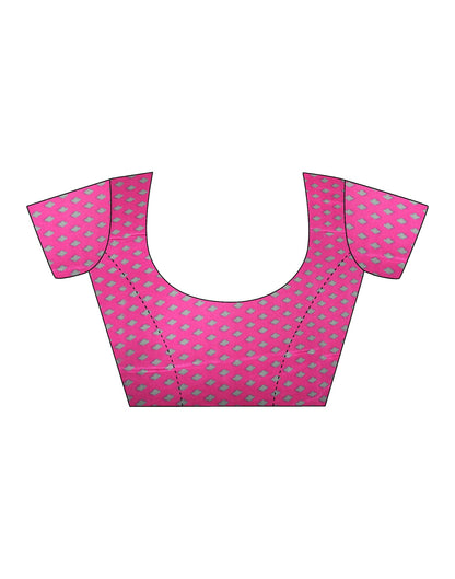 Grey Polyester Printed Saree