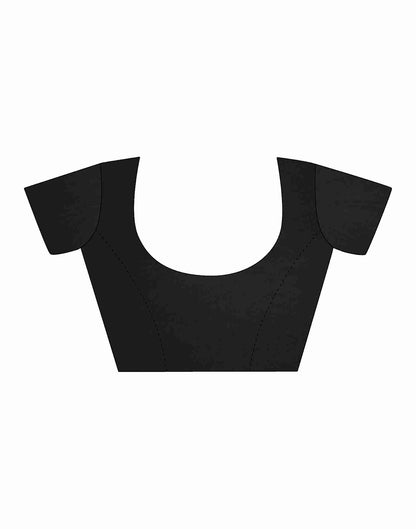 Turquoise Polyester Geometric Printed Saree