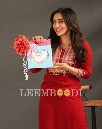 Maroon Printed Kurti | Sudathi