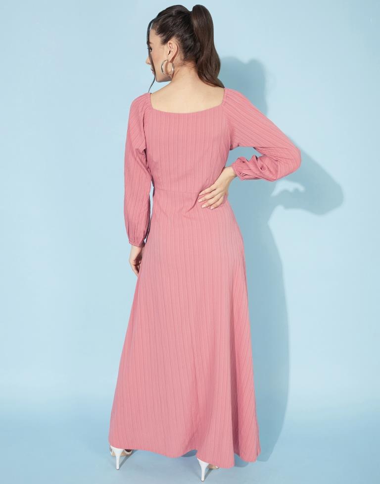 Pink Slit Dress | Leemboodi