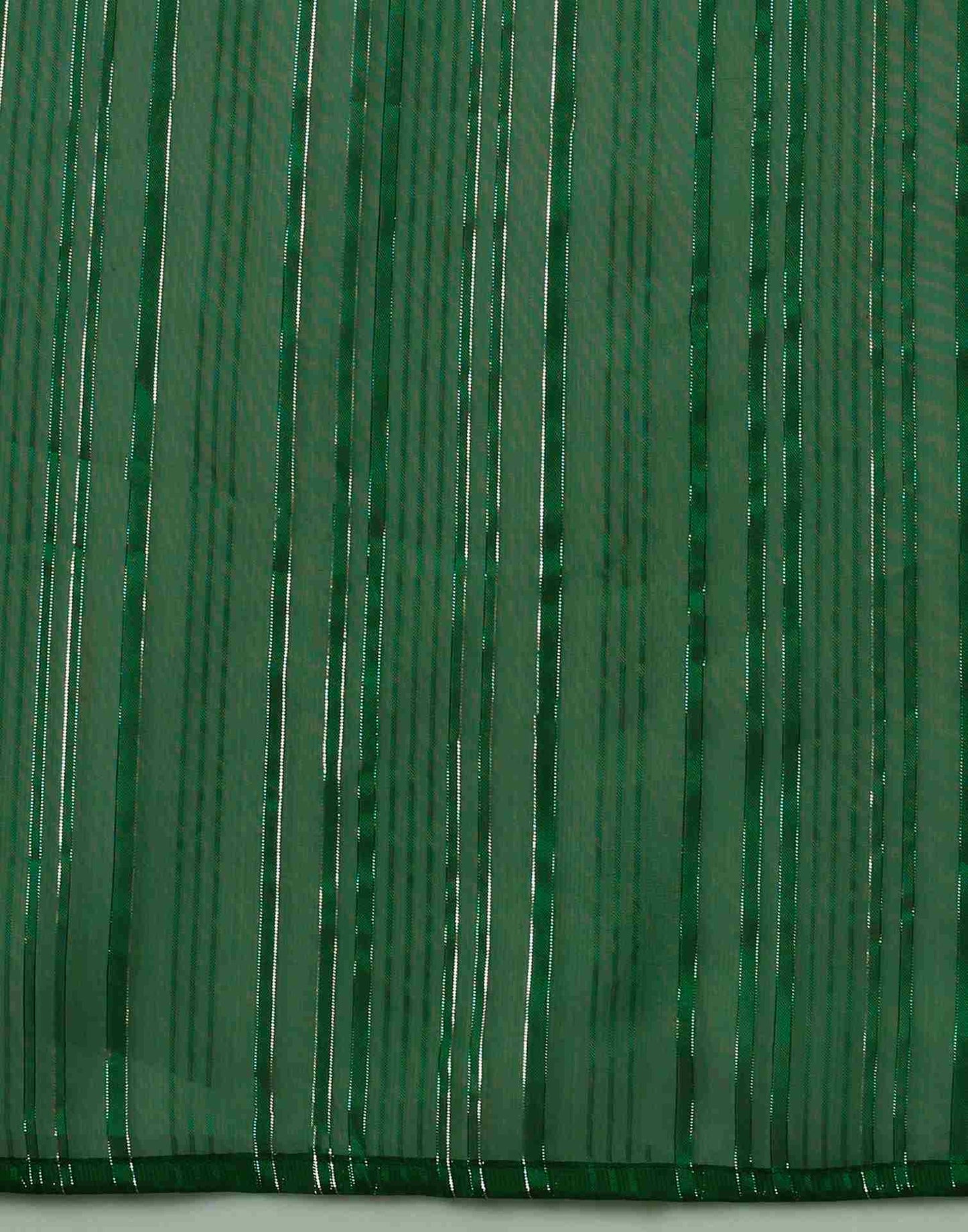 Dark Green Georgette Plain Saree