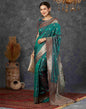 Teal Green Silk Woven Banarasi Saree