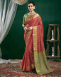 Red Silk Woven Banarasi Saree