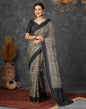 Black Silk Printed Saree