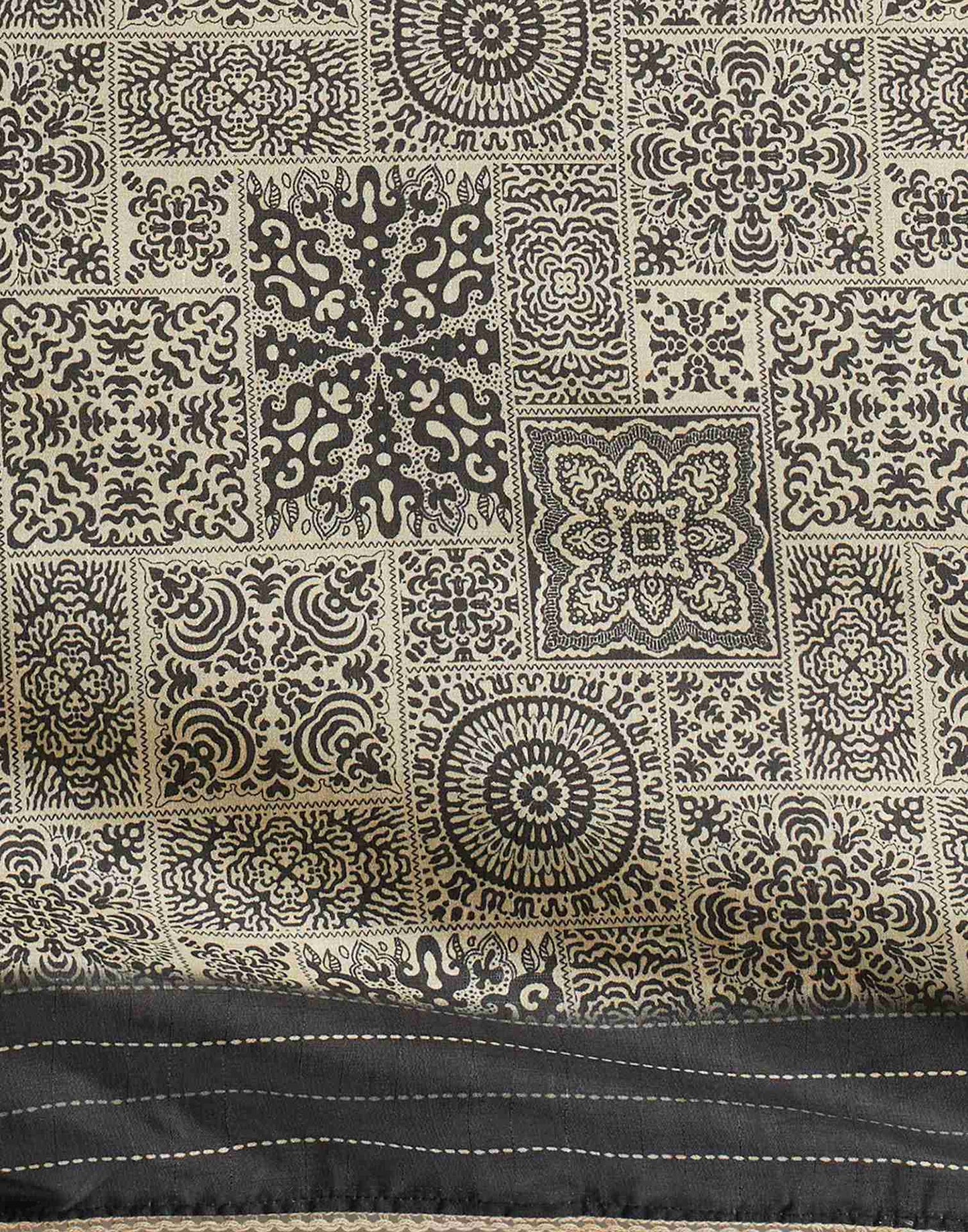 Black Silk Printed Saree