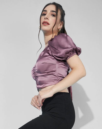 Purple Ruched Top | Sudathi