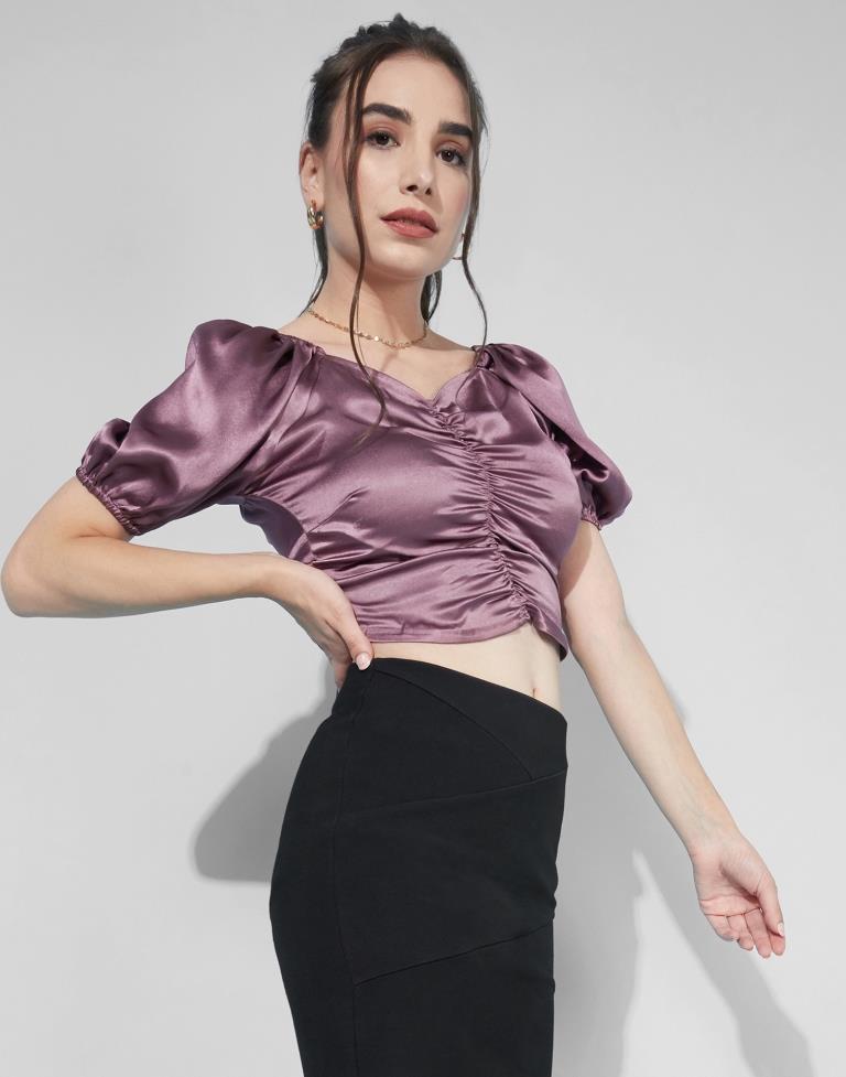 Purple Ruched Top | Sudathi